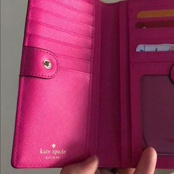 Hot Pink Kate Spade wallet - Picture 2 of 2
